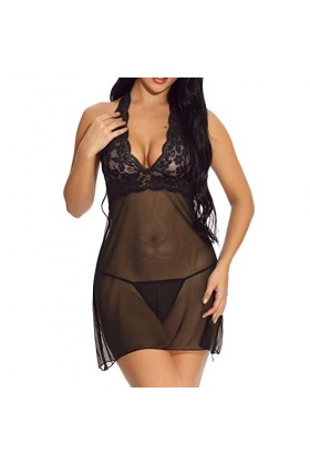 Lingerie Femme Sexy Ensemble Sexy sous Vêtements Sexy Hot Nuit Mini Short Sissy Érotique Clubwear Bandage Harness Mini Robe T