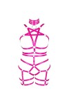 Femmes Body Harnais Pentagramme Plus Size Bra Set Garter Creux Bas Punk gotthoven Mode Dance Costume 1 Noir 