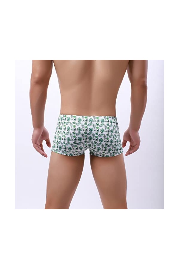 FGUUTYM Sous-vêtement pour homme - Culotte hawaïenne sexy Ride Up, Vert menthe., M