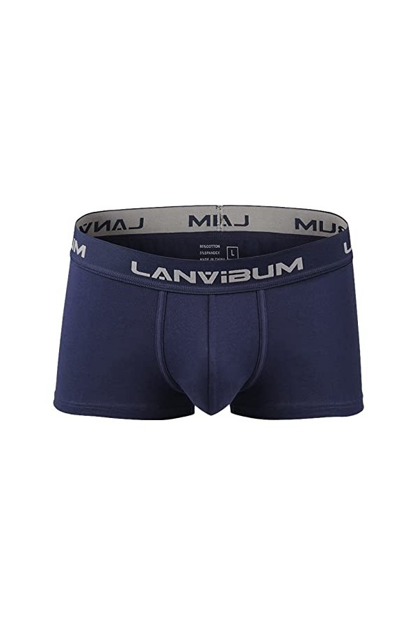 FGUUTYM Lot de boxers pour homme - Sexy Ride Up - Sous-vêtements, bleu foncé, XXL