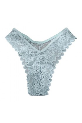 KEIZHUONIQIU String Pantalons et Tangas Feminins Hot Slip Confortable Dentelle Patchwork Culottes Taille Basse Blanc Lingerie