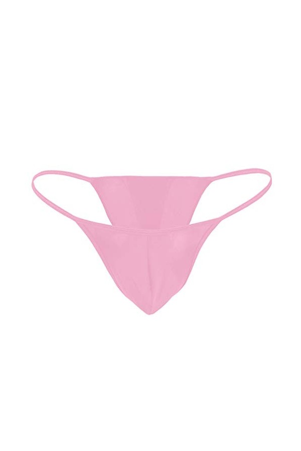 UOWEG Sexy Mens Stretch Bulge Pouch Bikini Briefs sous-vêtements sous-vêtements Lingerie Lit Pink, XXXL 