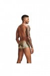 Boxer Homme en Forme de U en Polyester Taille Basse Sous-Vêtements Homme Lapin Sous-Vêtements Homme, or, M