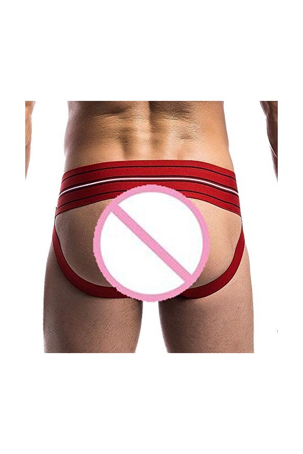 Hommes Sexy Taille Bassesous-Vêtements Mémoires Hommes 3.2 cm Bretelles Ceintures Sous-Vêtements De Sport Sexy Double String 