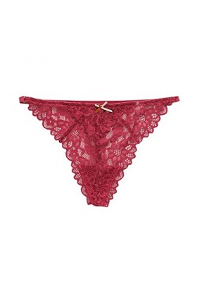 KEIZHUONIQIU Tanga-Strings et T-Back Tangas pour Femme Ouvert Slip Coquine Dentelle Patchwork pour Femmculottes Taille Basse 