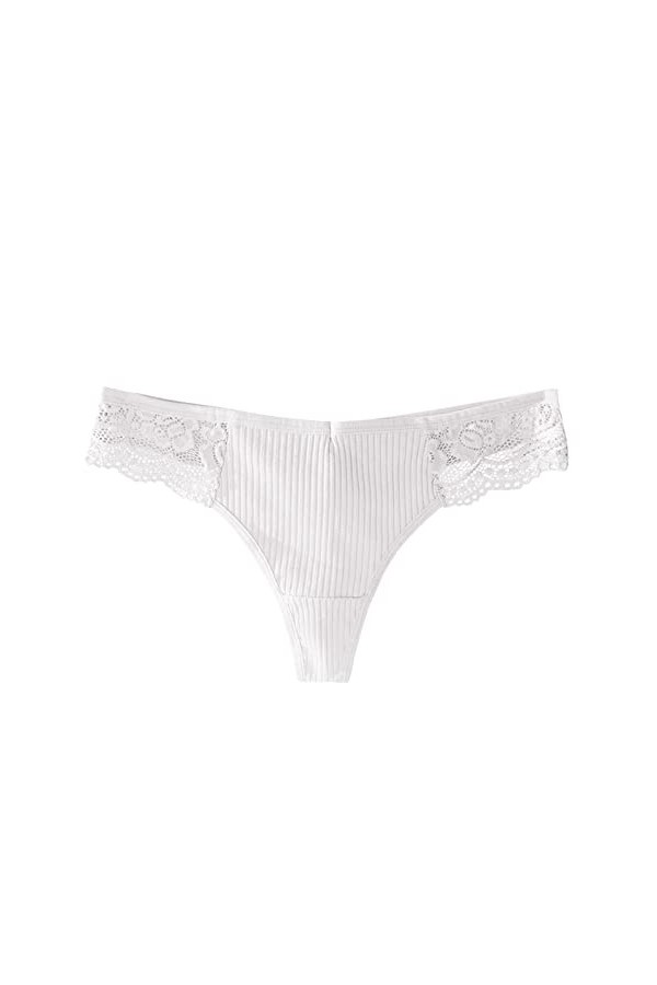 KEIZHUONIQIU Tanga-Strings pour Tanga Feminins en Sexy Slip et Comfortable en Dentelle Culottes Taille Haute Élastique sous-V