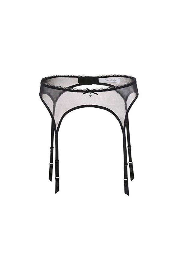 Libella Femme Porte-Jarretelle avec des pièces de strass scintillantes multicolore 2506 blanc noir rouge beige XL