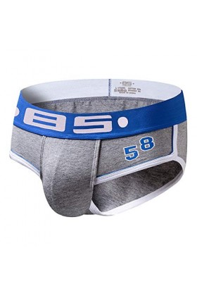 Slip confortable et respirant pour homme en coton super héros Sous-vêtements pour homme, gris, L