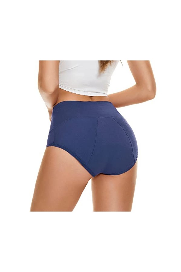 Culottes en Pur Coton et Soie Femme 2023 Nouveau Stretch String Couleur Unie Slips de Absorbante Menstruelle Pantalons Triang