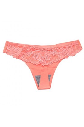 KEIZHUONIQIU Tanga-Strings et Tangas pour Femme Ouvert Slip Confortable Dentelle Culotte Taille Basse Pure Couleurs sous Vete