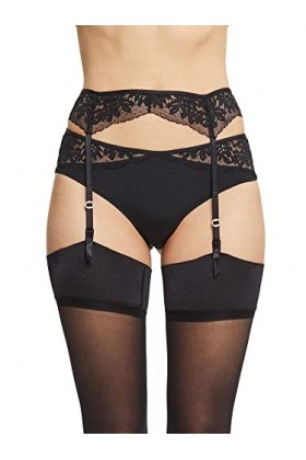 ESPRIT Seasonal Lace RCS Ceinture de Garage Porte-jarretière, Noir, 46 Femme