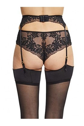 ESPRIT Seasonal Lace RCS Ceinture de Garage Porte-jarretière, Noir, 46 Femme