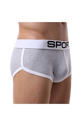 Lingerie Sexy Femme sous-vêtements Sexy pour Hommes Shorts Solid Slip Pouch Soft Cotton Briefs Panties Combinaison Sexy Ouver