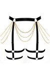 PETMHS Punk Hanches Harnais Taille Jambe Cage Harnais Gothique Cuisse Porte-jarretelles Ceinture pour Femme Rave Body Bijoux 
