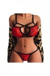 LDadgf Bustier Séducteur Soutien-gorge Ensemble BA-Out Soutien-gorge Cage Élastique Fil de Bretelles Creux Femmes Vêtements d