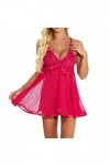 Nuisettes Sexy Femme Coquine Lingerie Harness Nuit Mini Robe Slutty Hot Clubwear Élastique See Through Mini Short Seduction L