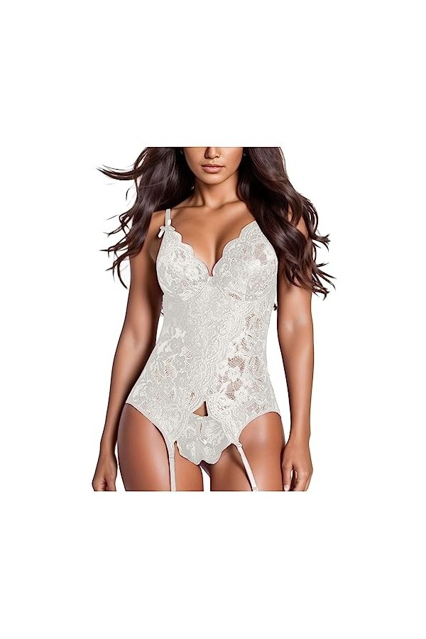 Lingerie Femme Sexy Ensemble Homme Sexy Hot y22k Bodysuit Halter Femme Dentelle Lingerie Sexy Lingerie Set Bowknot Body Trans