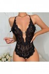 ADMAY 2023 New y23k Style Lingerie Dentelle pour Dames Voir à Travers lentrejambe Pyjama Sexy Lingerie Sexy Lingerie Sexy Co