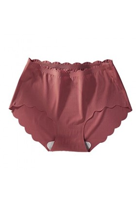 Pantalons Triangle pour Femme de Absorbante Menstruelle Slips en Pur Coton et Soie Shorts Stretch Culottes Couleur Unie Sexy 