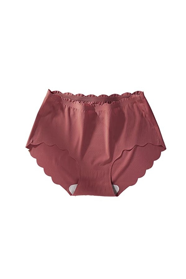 Pantalons Triangle pour Femme de Absorbante Menstruelle Slips en Pur Coton et Soie Shorts Stretch Culottes Couleur Unie Sexy 