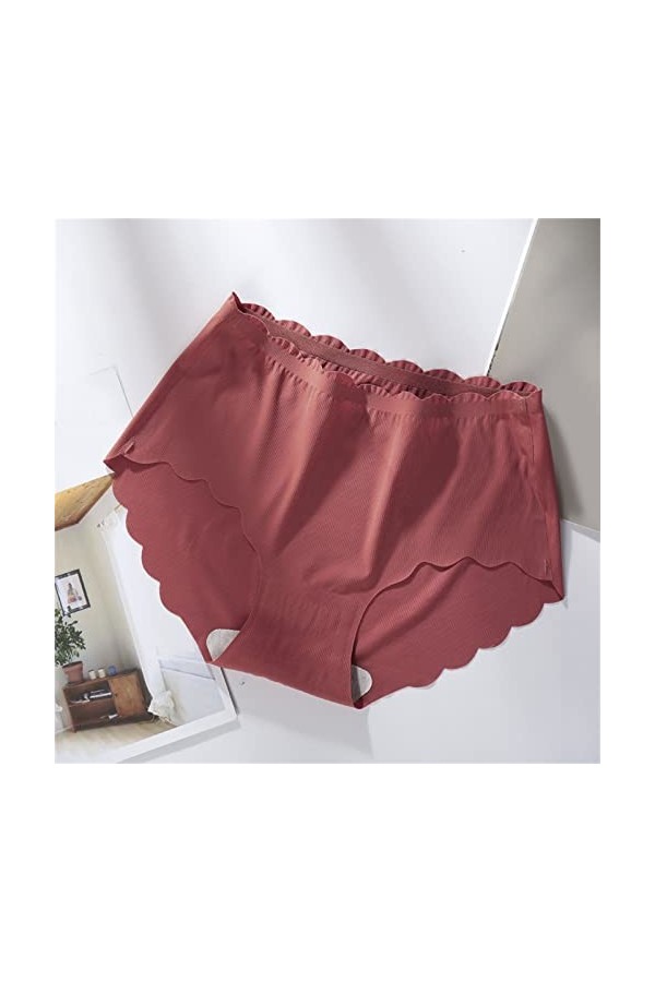 Pantalons Triangle pour Femme de Absorbante Menstruelle Slips en Pur Coton et Soie Shorts Stretch Culottes Couleur Unie Sexy 