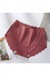 Pantalons Triangle pour Femme de Absorbante Menstruelle Slips en Pur Coton et Soie Shorts Stretch Culottes Couleur Unie Sexy 