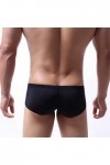 LANSKIRT Calecon Maintien Anti-Glisse sous-vêtements Sexy pour Hommes Transparent See Through Shorts Lip Print Underpants Lin