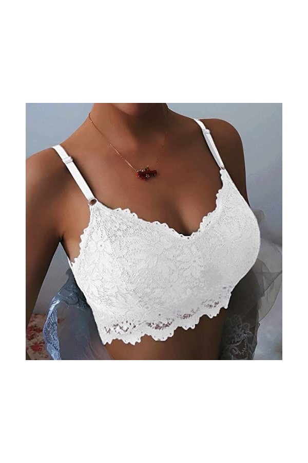 Soutien-gorge pour femme : Multiway couleur chair sexy bustier T-shirt soutien-gorge en dentelle protection de la transpirati