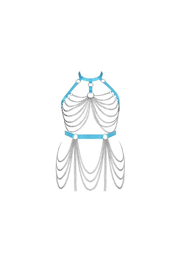 Femmes Bretelles Soutien - Gorge Mode Plus Taille Cage Soutien - Gorge Chaussettes Garter Set Punk orgie Gothique Dance Costu