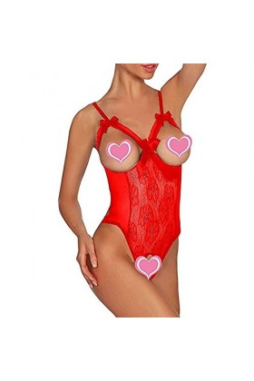 BaoDan Lingerie Sexy Femme Coquine Hot Lingerie Et Vêtements Sexy Lingerie Une Pièce Sexy Et Séduisante en Dentelle Multicolo