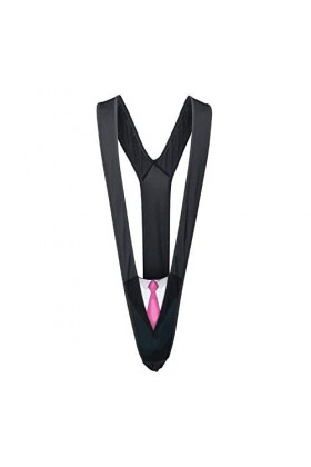 JZXF Homme sexy coquin - String une pièce avec porte-jarretelles Temptation Briefs pour hommes - tenue sexy homme érotique