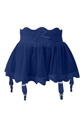 Porte-jarretelles en dentelle extensible pour femme - Grande taille - Lingerie sexy - Ensemble de vêtements de nuit pour femm