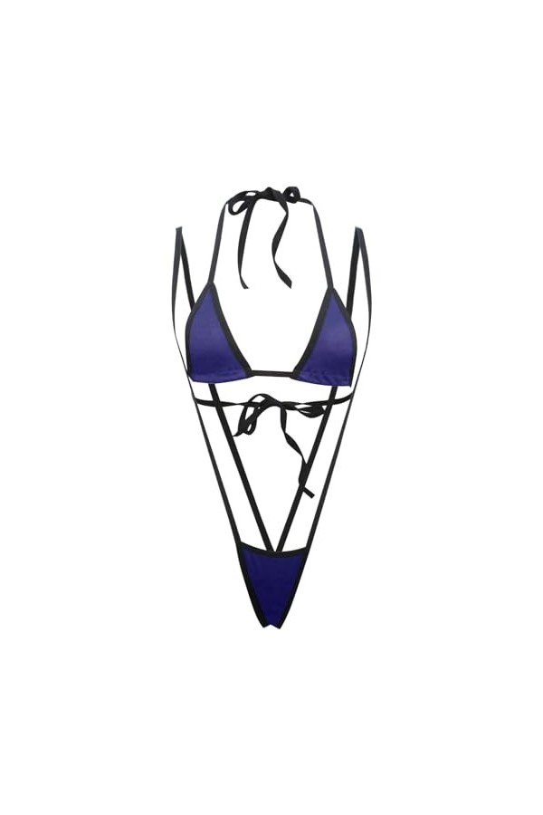 Lingerie Ensemble Femme, Lingerie Sexy pour Femme Nuisette en Dentelle Chemise en Maille Vêtements de Nuit Bridal Mini Robe L