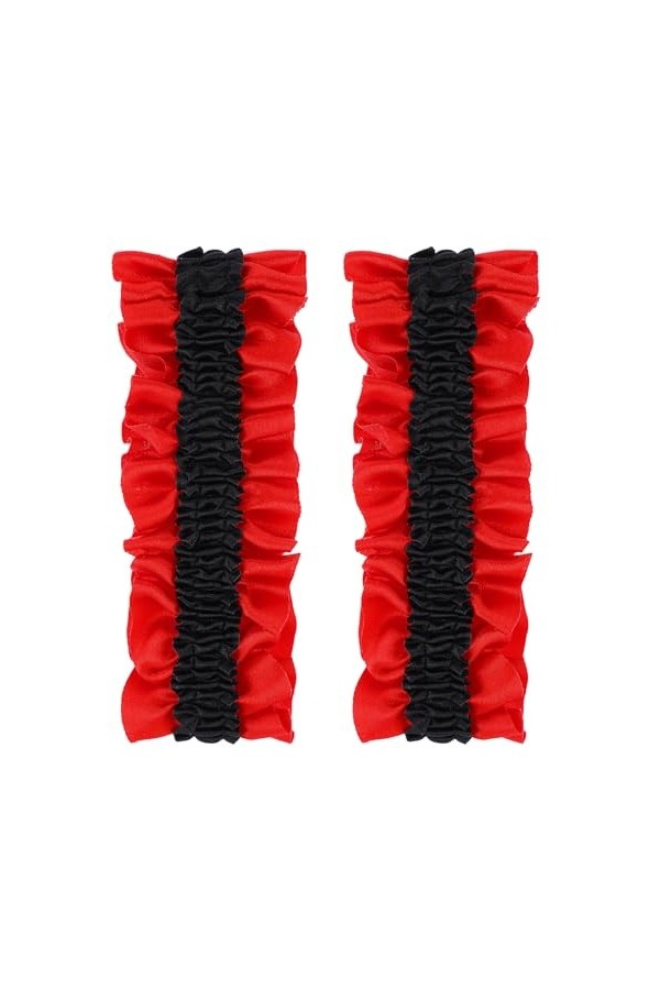 Porte-Jarretelles Elastiques pour Femmes Style Rétro des Années 1920 Couvre-Jambes à Volants Accessoires de Costume Sexy pour