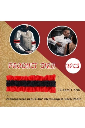 Porte-Jarretelles Elastiques pour Femmes Style Rétro des Années 1920 Couvre-Jambes à Volants Accessoires de Costume Sexy pour