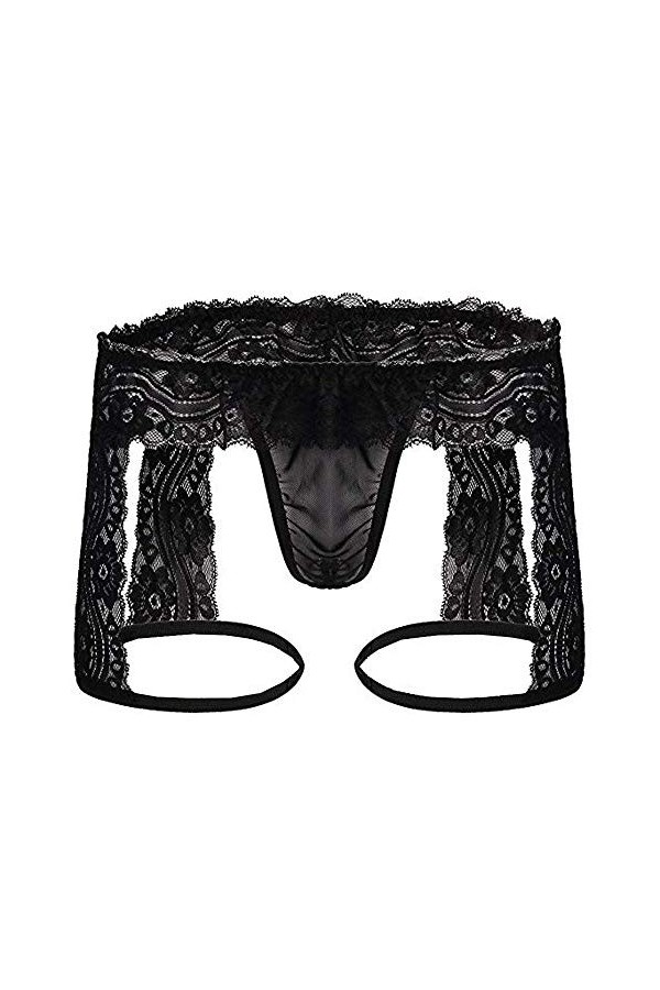 LKRSEEF Travesti Lingerie Gay Chic Sexy Hot Slip Elephant Bretelle Cosplay Jockstrap Transparent Bondage Mini sous Vetement E