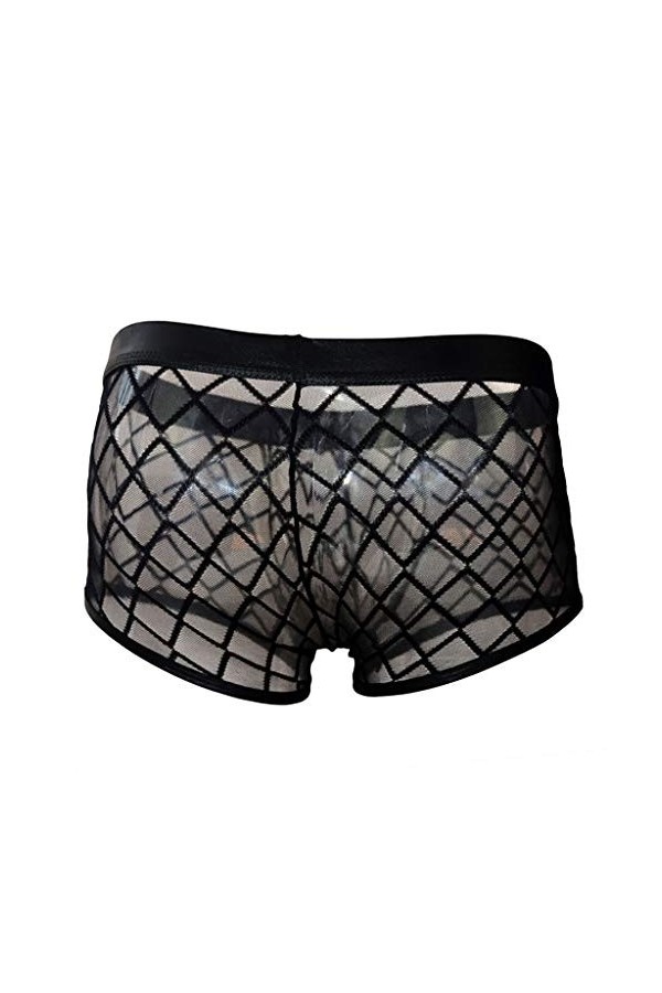 LKRSEEF Bretelle String Homme Sexy Hot Chic Slip Crossdresser Erotique Cosplay Shorty Transparent sous Vetement Ouvert Bondag