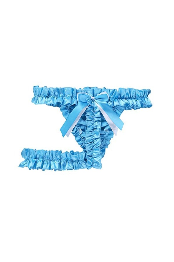 LKRSEEF Transparent String Gay Corset Cosplay Tenue Mini Bretelle Sexy Hot Culotte Chic Slip Sissy Bondage Travesti Ouvert Er