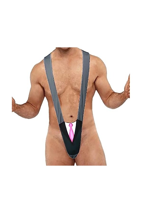 LKRSEEF Sexy Hot Body Gay Coquin Moulant Costume Strip-Tease Érotique Drole Boxer Transparent Deguisement Ficelle Slip Jockst