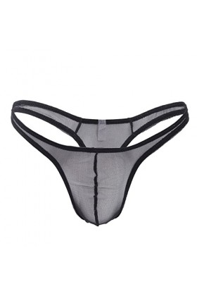 LKRSEEF Erotique Shorty Homme Ouverte Moulant Lingerie Sissy Ficelle Transparent Tanga Chic Costume Dentelle Body Sexy Hot Bo