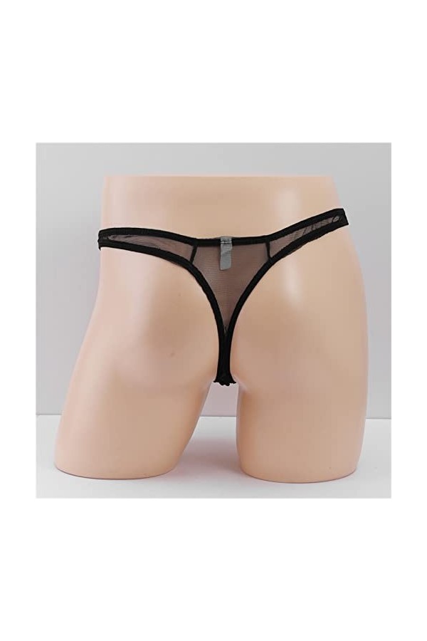 LKRSEEF Erotique Shorty Homme Ouverte Moulant Lingerie Sissy Ficelle Transparent Tanga Chic Costume Dentelle Body Sexy Hot Bo