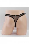 LKRSEEF Erotique Shorty Homme Ouverte Moulant Lingerie Sissy Ficelle Transparent Tanga Chic Costume Dentelle Body Sexy Hot Bo
