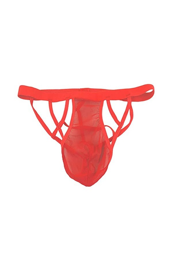 LKRSEEF Erotique Shorty Homme Chic Sexy Hot Slip Kangourou Bonbon Transparent Moulant String Ouverte Jockstrap Elephant Boxer