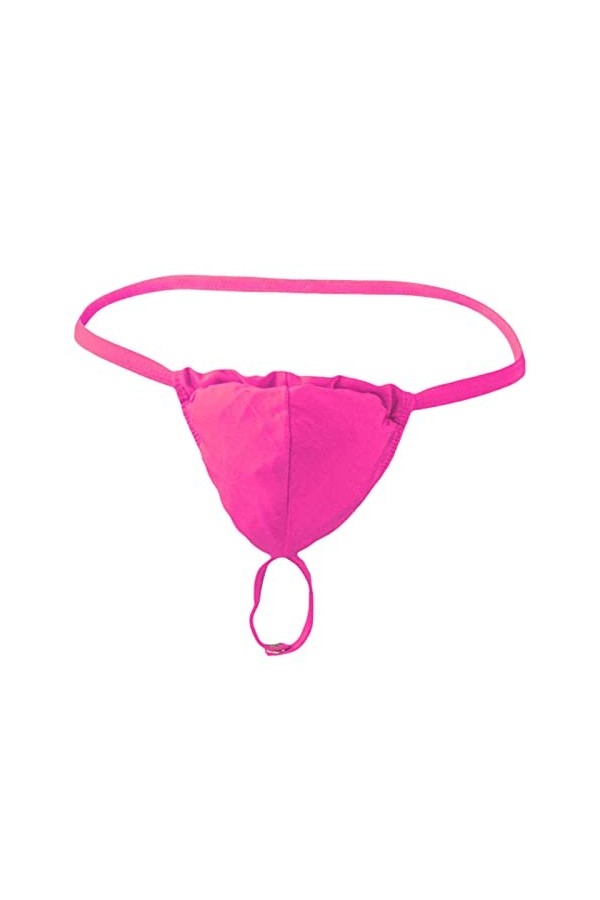 LKRSEEF Sexy Hot String Homme Transparent Erotique Boxer Elephant Chic Ficelle Tanga Moulant Lingerie Dentelle Boxer Ouverte 