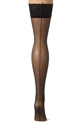 Passion Bas Autofixants Noir ST022 Taille 3/4