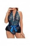 Lingerie Femme Sexy Ensemble Homme Sexy Hot y26k Lingerie Sexy Grande Taille col en V Taille Haute Dentelle Florale Soutien-G