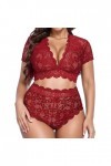 Menstruelle Coton Lingerie 2 pièces Grande Taille pour Femmes Ensembles de sous-vêtements Soutien-Gorge et Culotte à Bretelle