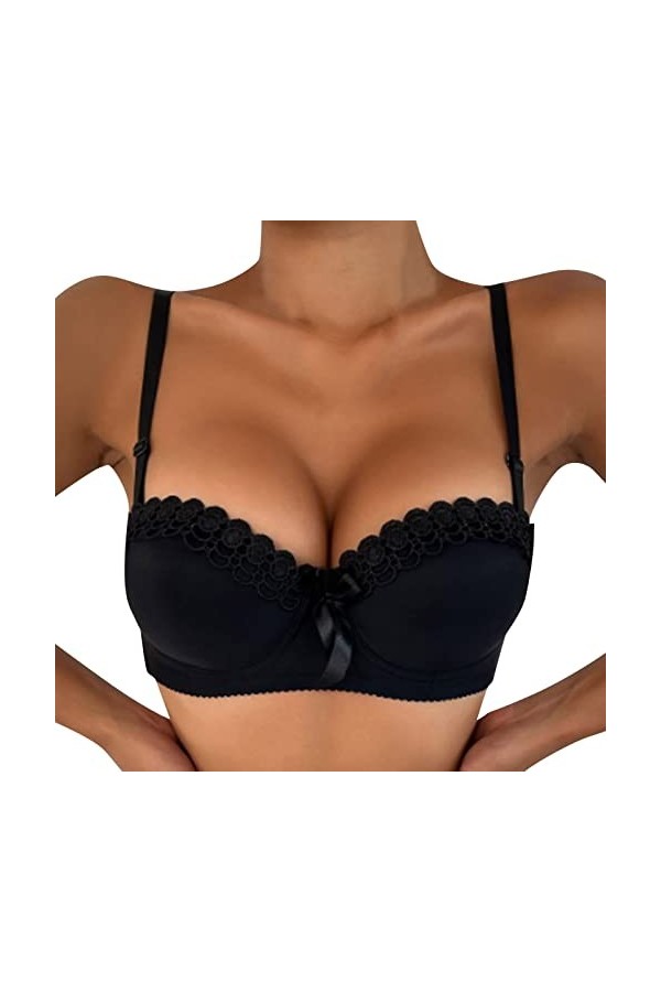 Lingerie Femme Sexy Ensemble Homme Sexy Hot y*2*k Soutiens-Gorge Amovibles en Dentelle Sexy pour Femmes sous-vêtements Sexy S
