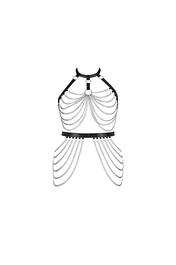 Femmes Bretelles Soutien - Gorge Plus Taille Garter Set sous - vêtements Soutien - Gorge évidé Jambes Garter Set Carnaval Dan