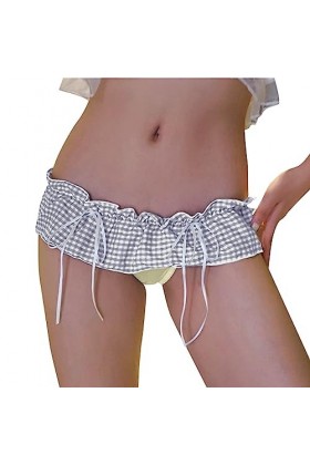 Culotte Femme Tanga String en Coton Slips Shorty Strings en Dentelle pour Femmes Sexy Taille Basse String sous-vêtements Mign